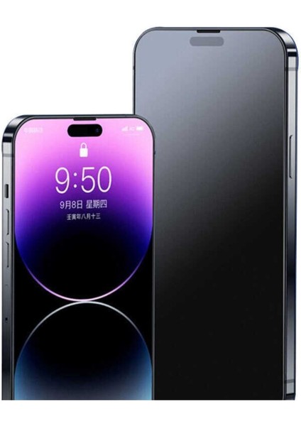 Apple iPhone 15 Pro Max Uyumlu Tam Kapatan Ekran Koruyucu Parmak Izi Yapmaz Esnek Mat Ekran Koruma