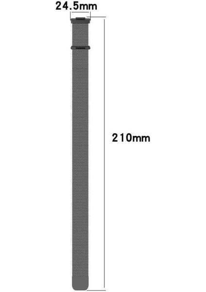 Huawei Watch Fit 2 Uyumlu Meta Hasır Örgü Mıknatıslı Kordon Kayış