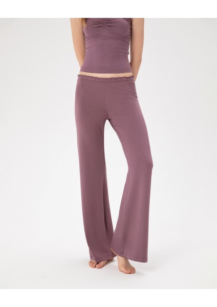 Lila Flare Pijama Pantolon
