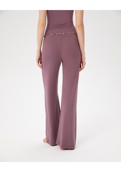 Lila Flare Pijama Pantolon