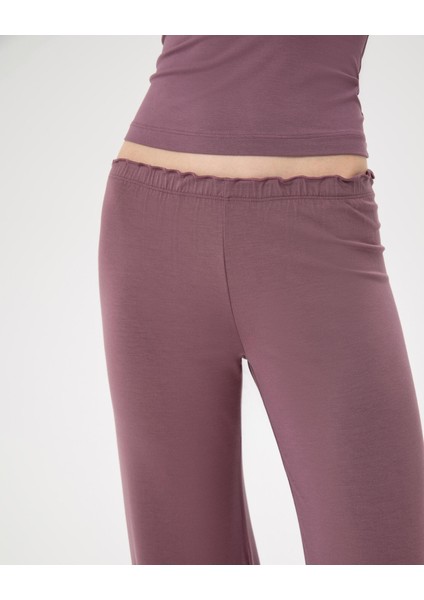 Lila Flare Pijama Pantolon