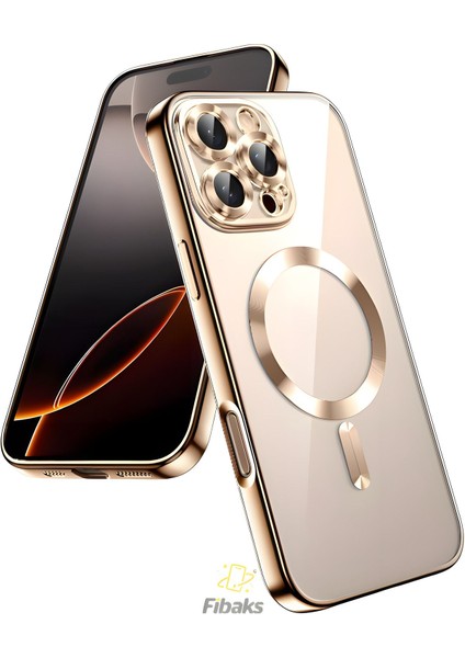 Apple iPhone 16 Pro Kılıf Kamera Lens Korumalı Magsafe Şarj Kilifi Şeffaf Renkli Yumuşak Kapak