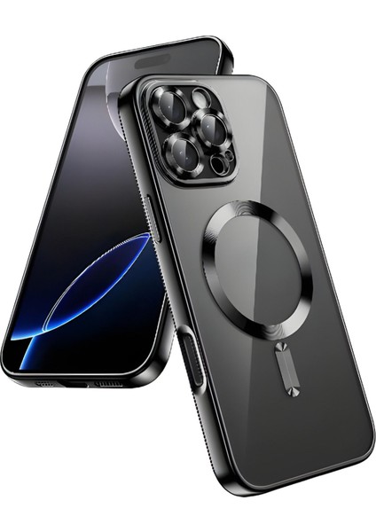 Apple iPhone 16 Pro Kılıf Kamera Lens Korumalı Magsafe Şarj Kilifi Şeffaf Renkli Yumuşak Kapak fırsatları
