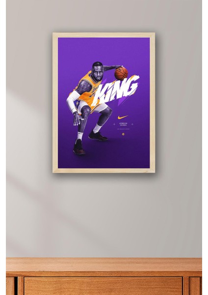 Lebron James Çerçeveli Tablo - Basketbol Nba Posteri Tablo fiyatları