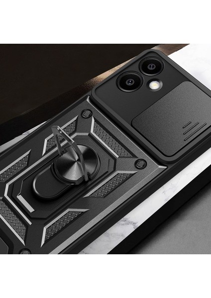 Samsung Galaxy A06 Kılıf Kamera Korumalı Sürgülü Yüzüklü Armor Military Tank Koruyucu Kapak indirimleri