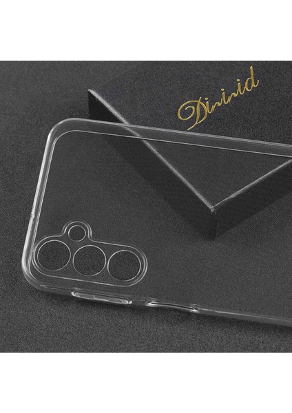Samsung Galaxy A55 Kılıf Kamera Korumalı Renksiz Şeffaf Esnek Silikon Kapak
