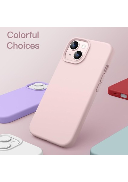 iPhone 13 - 14 - 15 Kılıf İçi Kadife Lansman Renkli Yumuşak Silikon Kapak