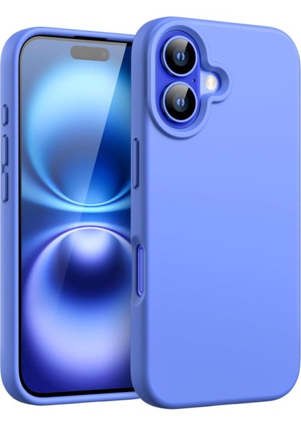 Apple iPhone 16 Plus Kılıf Kadife Lansman Soft Yumuşak Liquid Silikon Kamera Korumalı Kapak