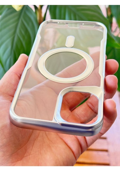 Apple iPhone 16 Kılıf Prizma Kamera Çıkıntılı Magsafe Şarj Destekli Mat Renkli Şeffaf Kapak