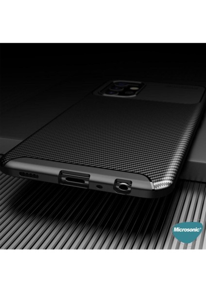 Samsung Galaxy A32 Kılıf Rugged Armor Darbe Emici Uzun Ömürlü Dayanıklı Parmak İzi Yapmaz Karbon Tasarım Negro Silikon Kapak