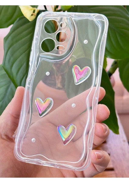 Xiaomi Redmi Note 12 Pro 5g Kılıf 3D Kalpli Inci Tasarımlı Desenli Kamera Korumalı Silikon Kapak fiyatları