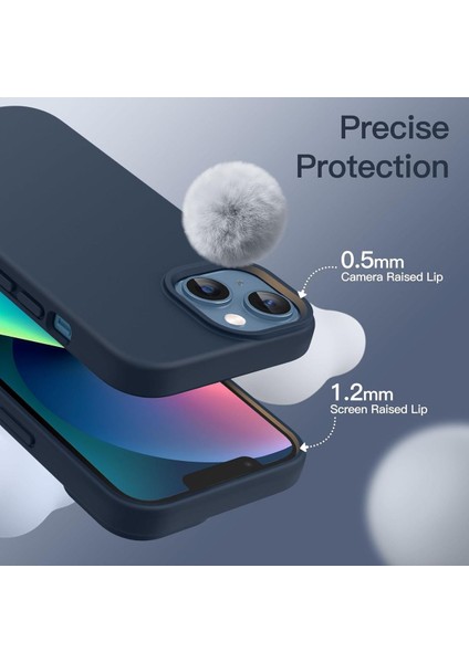 iPhone 13 - 14 - 15 Kılıf İçi Kadife Lansman Renkli Yumuşak Silikon Kapak