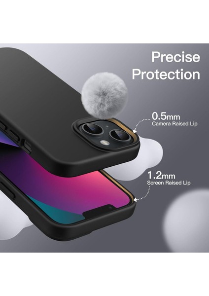 iPhone 13 - 14 Kılıf İçi Kadife Lansman Renkli Yumuşak Silikon Kapak