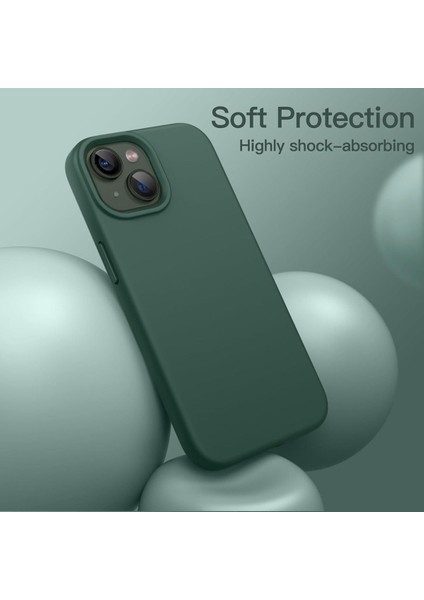 iPhone 13 - 14 Kılıf İçi Kadife Lansman Renkli Yumuşak Silikon Kapak