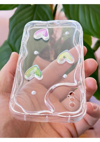 Apple iPhone Xs Max Kılıf 3D Kalpli Inci Tasarımlı Desenli Kamera Korumalı Şeffaf Silikon Kapak indirimleri