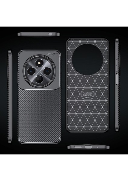 Xiaomi Redmi 14C 4g Kılıf Kamera Çıkıntılı Karbon Fiber Desenli Renk Atmaz Koruyucu Kapak Kilif