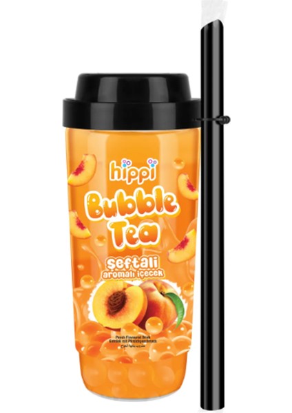 Bubble Tea Şeftali Aromalı İçecek 300ml 15'li Paket