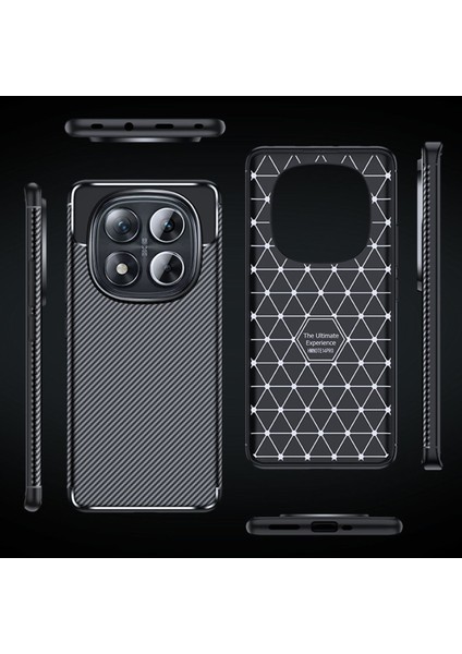 Xiaomi Redmi Note 14 Pro 5g Kılıf Kamera Çıkıntılı Karbon Fiber Desenli Renk Atmaz Koruyucu Kapak fiyatları