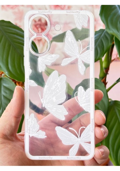 Poco C65 Uyumlu Kılıf Tasarımlı Desenli Kamera Korumalı Şeffaf Kelebek Esnek Yumuşak Silikon Kapak fiyatları