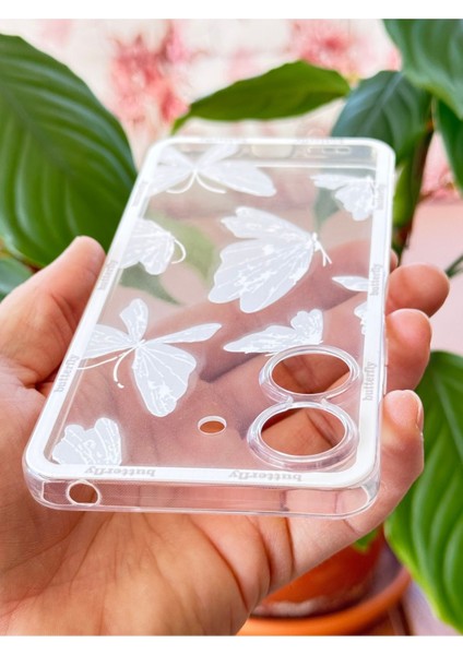 Poco C65 Uyumlu Kılıf Tasarımlı Desenli Kamera Korumalı Şeffaf Kelebek Esnek Yumuşak Silikon Kapak fırsatları