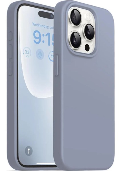 iPhone 15 Pro Max Kılıf İçi Kadife Lansman Renkli Yumuşak Silikon Kapak