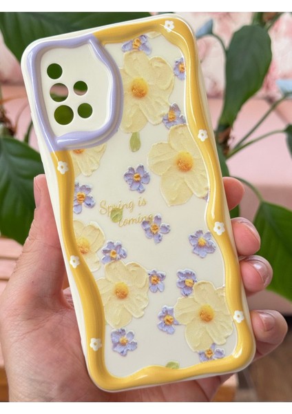 Samsung Galaxy A31 Kılıf Tasarımlı Desenli Kamera Korumalı Papatya Çiçek Renkli Silikon Kapak modelleri