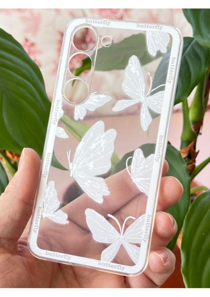 Samsung Galaxy A06 Kılıf Şeffaf Kelebek Tasarımlı Desenli Kamera Korumalı Yumuşak Silikon Kapak fiyatları
