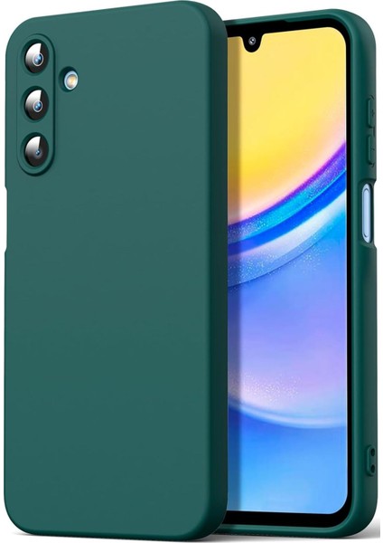 Samsung Galaxy A16 Kılıf Kadife Lansman Soft Yumuşak Liquid Silikon Kamera Korumalı Kapak