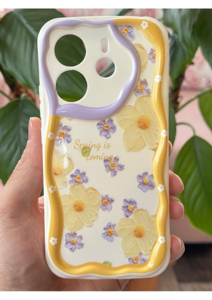 Xiaomi Redmi Note 14 4g Kılıf Tasarımlı Desenli Kamera Korumalı Papatya Çiçek Renkli Silikon Kapak fiyatları
