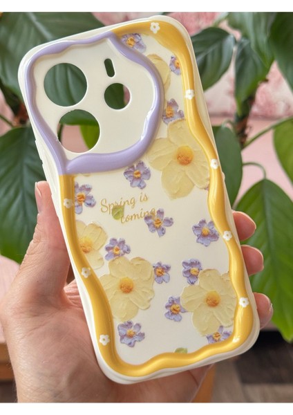 Xiaomi Redmi Note 14 4g Kılıf Tasarımlı Desenli Kamera Korumalı Papatya Çiçek Renkli Silikon Kapak modelleri