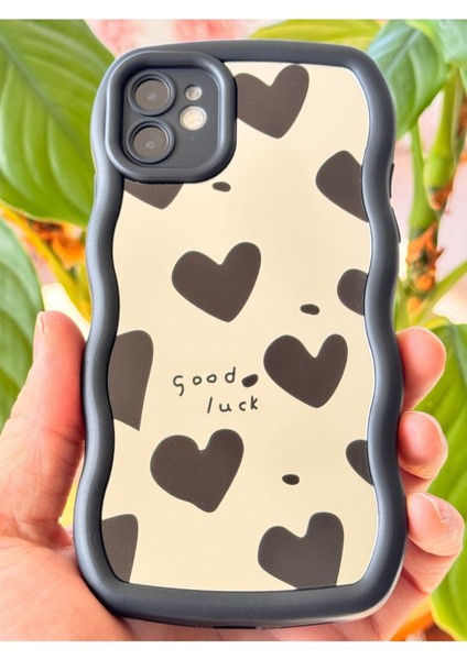 Apple iPhone 12 Kılıf Aynalı Kalp Desenli Yumuşak Kenarlı Kamera Korumalı Silikon Kapak modelleri