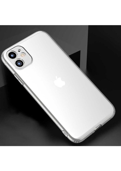 iPhone 11 Kılıf 3D kamera Korumalı Şeffaf Yumuşak Süper Silikon Kapak