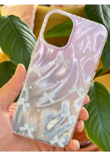 Apple iPhone 16 Kılıf Parlak Fiyonk Desenli Darbe Emici Kamera Çıkıntılı Renkli Silikon Kapak fiyatları