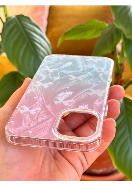 Apple iPhone 16 Kılıf Parlak Fiyonk Desenli Darbe Emici Kamera Çıkıntılı Renkli Silikon Kapak indirimleri