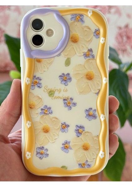Apple iPhone 16 Kılıf Tasarımlı Desenli Kamera Korumalı Papatya Çiçek Renkli Silikon Kapak fiyatları