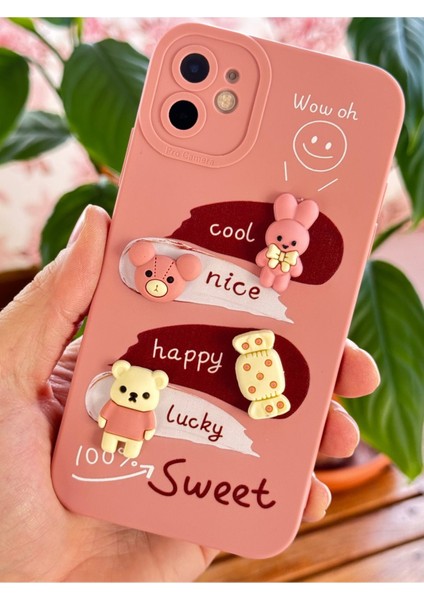 Apple iPhone 11 Kılıf Desenli Tasarımlı Figürlü Kamera Korumalı Silikon Renkli Kapak