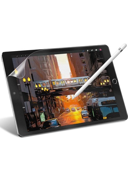 Apple iPad 10.2 7. 8. 9. Nesil Mat Ekran Koruyucu Kağıt Hisli Kırılmaz Esnek Paper Like Tam Koruma