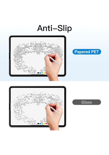 Apple iPad 10.2 7. 8. 9. Nesil Mat Ekran Koruyucu Kağıt Hisli Kırılmaz Esnek Paper Like Tam Koruma modelleri