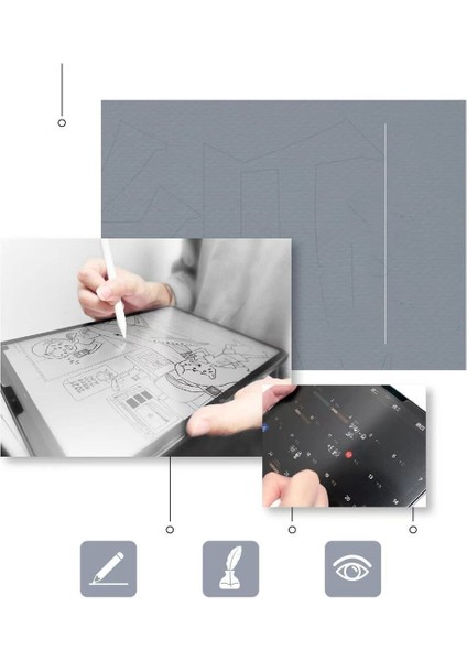Samsung Galaxy Tab S7 Fe T730 T737 Mat Ekran Koruyucu Kağıt Hisli Kırılmaz Esnek Paper Like Tam Koruma indirimleri