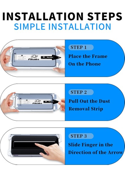 Apple iPhone 12 Pro Max Uyumlu Kolay Uygulama Aparatlı Siyah Çerçeveli Tam Kapatan Cam Ekran Koruyucu modelleri