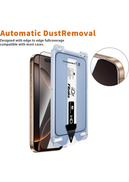 Apple iPhone 12 Pro Max Uyumlu Kolay Uygulama Aparatlı Siyah Çerçeveli Tam Kapatan Cam Ekran Koruyucu