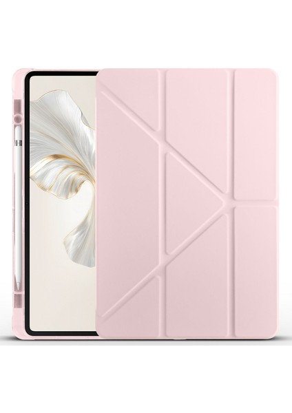 Honor Pad 9 12.1 İnç Uyumlu Kalem Bölmeli Pu Deri Yumuşak Koruyucu Silikon Kılıf