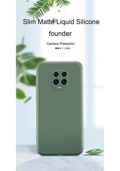 Xiaomi Redmi Note 9 Pro Kılıf Kadife Lansman Soft Yumuşak Liquid Silikon Kamera Korumalı Mara