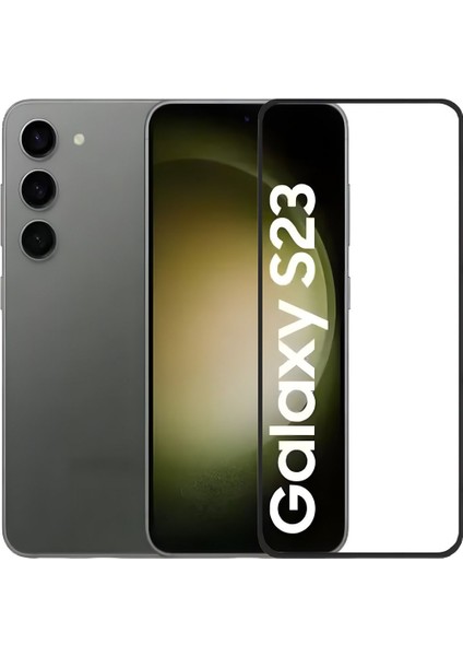 Samsung Galaxy S23 Tam Ekran Koruyucu Kırılmaz Cam 9H Temperli Koruma Dayanıklı 5D