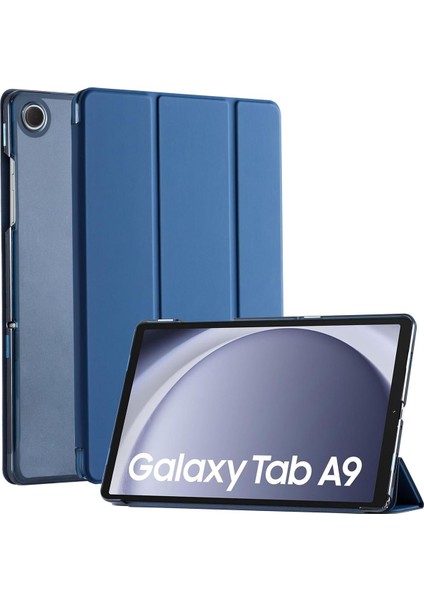 Samsung Galaxy Tab A9 SM-X110 Uyumlu Smart Kapak Katlanabilir Koruyucu Uyku Modlu Tablet Kılıfı