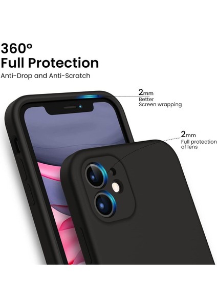 Apple iPhone 12 Kılıf Kadife Lansman Soft Yumuşak Liquid Silikon Kamera Korumalı Kapak fiyatları