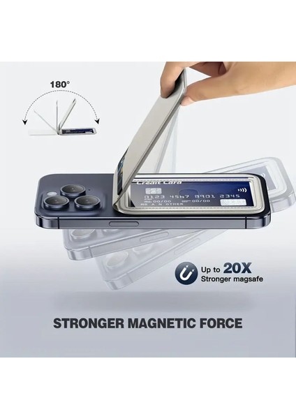 Apple iPhone 12 13 14 15 16 Mini Plus Pro Max Uyumlu Manyetik Standlı Deri Magsafe Cüzdan Kartlık indirimleri