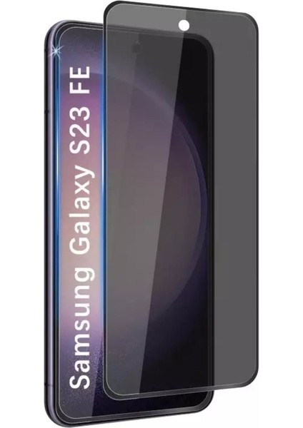 Samsung Galaxy S23 Fe Uyumlu Hayalet Ekran Koruyucu Tam Kapatan Gizli Tamperli Cam