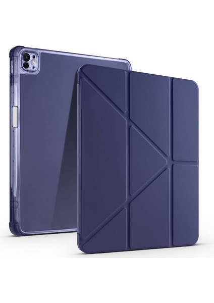 Apple iPad Air 11 10.9 Inç Air 4 5 6 2020 2022 2024 Kılıf Tri Folding Standlı Kalemlikli Kalem Bölmeli 3 Katlamalı Standlı Uyku Modlu Smart Kapak modelleri