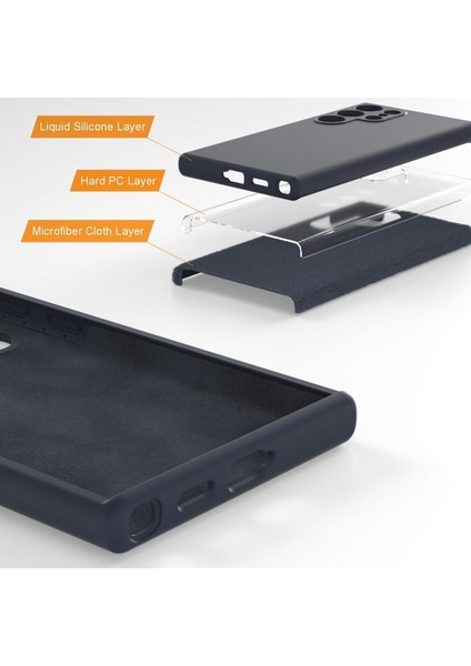 Samsung Galaxy S25 Ultra Kılıf Kadife Lansman Soft Yumuşak Liquid Silikon Kamera Korumalı Kapak modelleri